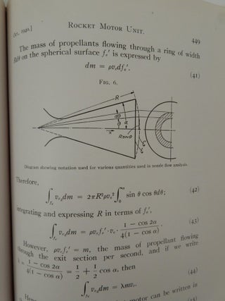 Characteristics of the Rocket Motor Unit Based on the Theory of Perfect Gases