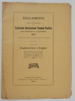 Item #26706 Reglamento de la sección de Honduras en la Exposición Internacional...