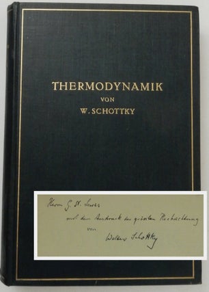 Item #26727 Thermodynamik : die Lehre von den Kreisprozessen, den physikalischen und chemischen...