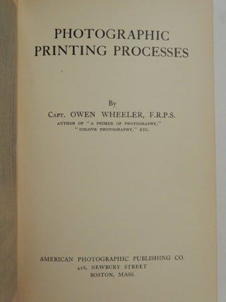 Photographic Printing Processes