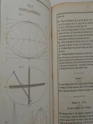 A Text Book of Geometrical Drawing, for the Use of Mechanics and Schools ... with illustrations for drawing plans, sections and elevations of Buildings and Machinery : An Introduction to Isometrical Drawing, and an Essay on Linear Perspective and Shadows : the whole illustrated with Fifty-Six Steel Plates, containing over two hundred diagrams