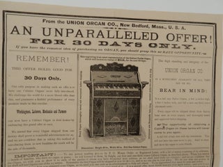 AN UNPARALLELED OFFER! | FOR 30 DAYS ONLY | If you have the remotest idea of purchasing an ORGAN, you should grasp this RARE OPPORTUNITY [caption title and text]