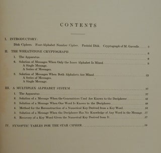 Riverbank Publications No. 20 Several Machine-Ciphers and Methods for Their Solution