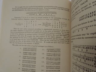 Riverbank Publications No. 20 Several Machine-Ciphers and Methods for Their Solution