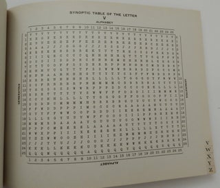 Riverbank Publications Synoptic Tables for the Star Cipher