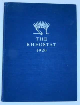 Item #26968 The Rheostat Bliss Electrical School Class 1920. Earl H. Biel, in Chief