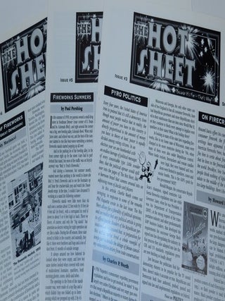 Item #26978 The Hot Sheet "Because its Fun That's Way!" The Newsletter for Consumer Fireworks Lovers