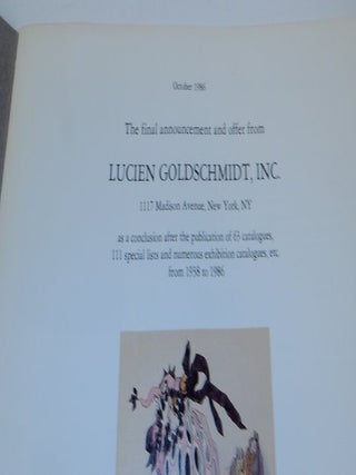 The final announcemnt and offer from Lucien Goldschmidt, Inc.
