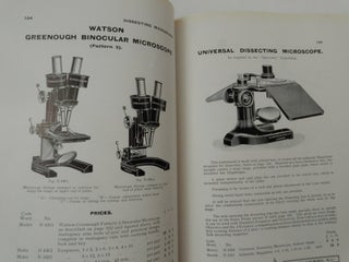Parts 1 & 2 Catalogue of Microscopes and Accessories manufactured and supplied by W. Watson & Sons Ltd. ... Thirty-third edition. 1928 [ 33rd ]