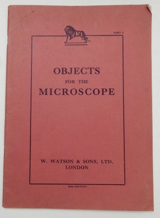 Item #27214 Parts 3 Catalogue of Microscopic Objects of the Highest Class, for Educational...