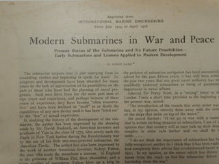 Modern Submarines in War and Peace