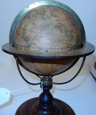 Rare 7 inch American Terrestrial globe "The EXCELSIOR" by Wachob and McDowall of Scranton, PA