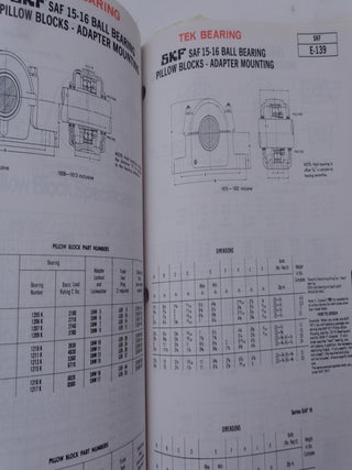TEK Bearings '80 "The Blue Book of Bearings" TEK Catalog '80