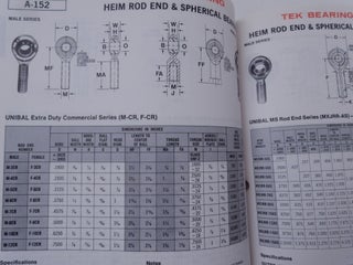 TEK Bearings '80 "The Blue Book of Bearings" TEK Catalog '80