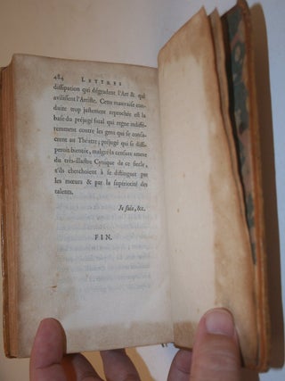 Lettres sur La Danse, et sur Les Ballets ... Maitre des Ballets de Son Altesse Serenissime Monseigneur le Duc de Wurtemberg, & ci - devant des Theatres de Paris, Lyon, Marseille, Londres, &c.