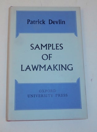 Item #27416 Samples of Lawmaking. Patrick Devlin
