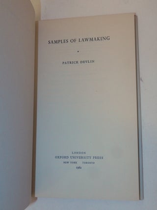 Samples of Lawmaking
