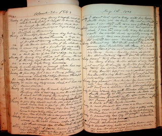 Item #27470 Manuscript daybook of William S. Benchley of Newport, NY, Aug 1st, 1839 through April...