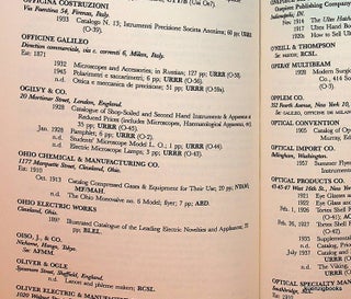 The Finest Instruments Ever Made : A Bibliography of Medical, Dental, Optical, and Pharmaceutical Company Trade Literature ; 1700-1939