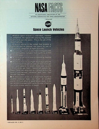 Item #27504 Space Launch Vehicles NF-8 / 12-67. National Aeronautics, Space Administration, NASA