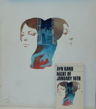 Item #27554 Original cover illustration art for SIGNET publication of Ayn Rand's "Night of...