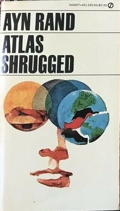 Original cover illustration art for SIGNET publication of Ayn Rand's "Atlas Shrugged"