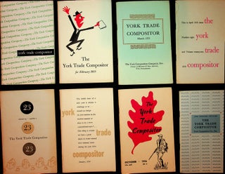 Item #27559 A group of 15 issues of the York Trade Compositor, in house organ and marketing...