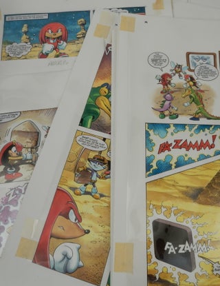 Archive of Original artwork for 1996 Knuckles (Sonic the Hedgehog) Knock-out Special