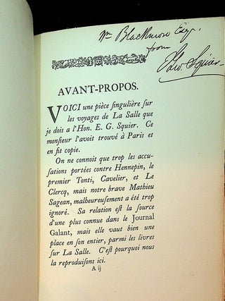 Extrait de la Relation des Avantures et Voyage