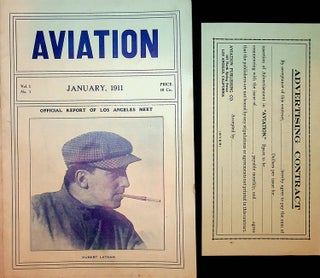 Item #27678 Aviation Vol 1 No 1 January 1911 [ includes Official Report of Los Angeles Meet ]....