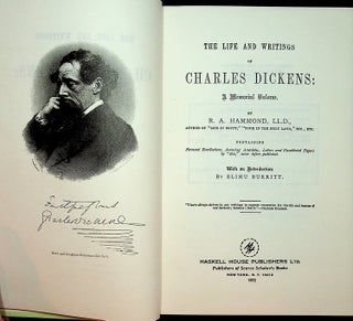 Item #27721 The Life and Writings of Charles Dickens: A Memorial Volume ... Containing Personal...