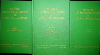 Item #27761 The Design and Performance Analysis of Compact Heat Exchangers [ in three volumes...