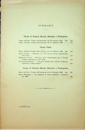 Atti Della Reale Accademia Delle Scienze Di Torino Pubblicati Dagli Accademici Segretari Delle Due Classi : Vol LV, Disp 5a, 6a, e 7a 1919-1920 : Classe di Scienze Morali, Storiche e Filologiche