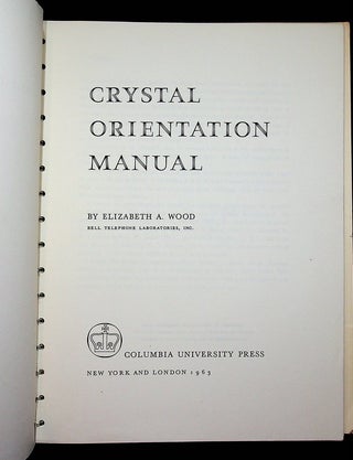 Crystal Orientation Manual