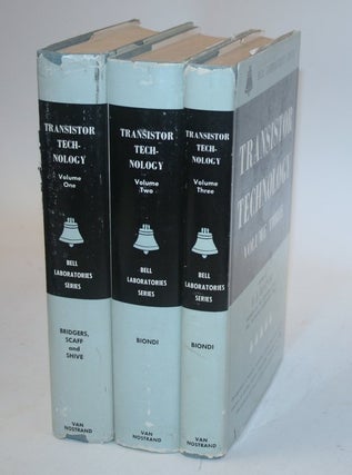 Item #27935 Transistor Technology [ 3 volumes in the scarce dust jackets ]. Biondi. F. J., H. E....