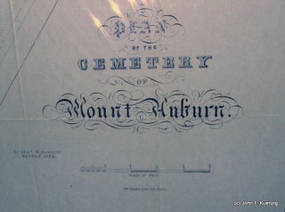 Item #27961 Plan of the Cemetery of Mount Auburn. Alexander Wadsworth
