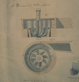 American Scientific Patent No 2622 ] for "Improvement in Water Wheels" May 12, 1842. Abijah Woodard.