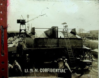 Item #27972 Photo Album of 75 Original "Progress" Photographs of US Navy LSMs (Landing Ship...
