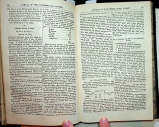Journal of the Photographic Society of London, Volumes I and II