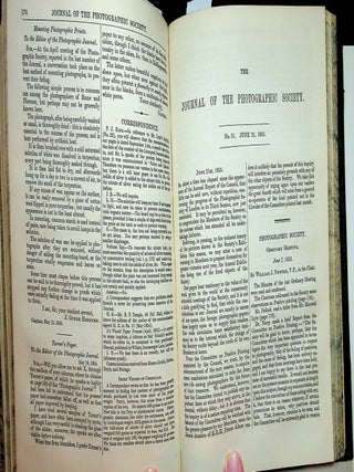 Journal of the Photographic Society of London, Volumes I and II