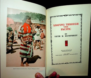 Seth K. Humphrey Archive - Book, approx 200 Photographs Loafing through the Pacific, scrapbook