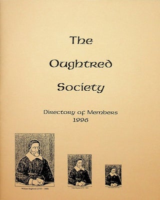 Item #28041 The Oughtred Society Directory of Members 1996. The Oughtred Society