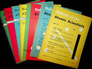 Item #28046 Bulletin of Atomic Scientists : a significant grouping of 60 issues from 1948-1957....