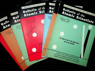 Bulletin of Atomic Scientists : a significant grouping of 60 issues from 1948-1957