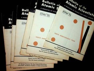 Bulletin of Atomic Scientists : a significant grouping of 60 issues from 1948-1957