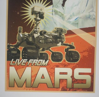[ MARS exploration poster ] "Curiosity LIVE FROM MARS"