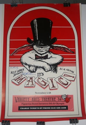 Item #28055 [ Advertising Poster, Magic ] Milt Larsen Presents MAGIC! 31st edition November 1-18...
