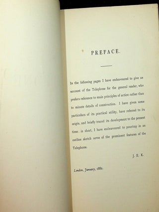 Collection of items (offprints, pamphlet, ALS) by early telephone historian and author John E. Kingsbury