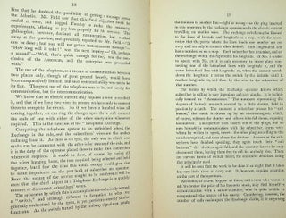 Collection of items (offprints, pamphlet, ALS) by early telephone historian and author John E. Kingsbury