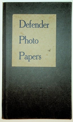 Item #28102 [ Sample book ] Defender Photo Papers [ cover title ]. Defender Photo Supply Co